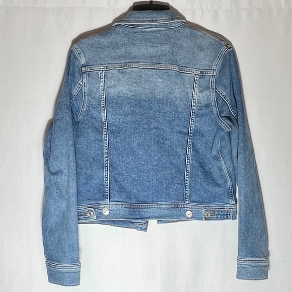 7 for all Mankind Classic Trucker Denim Jacket Size Small Blue - Picture 4 of 6